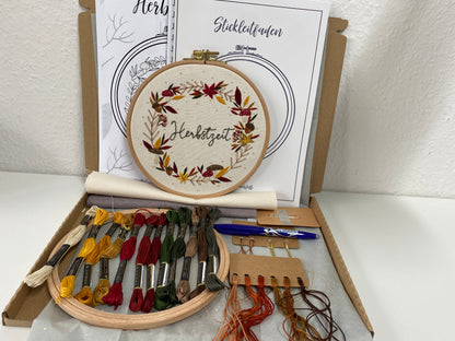 Stickkit, Set zum Sticken "Herbstkranz"