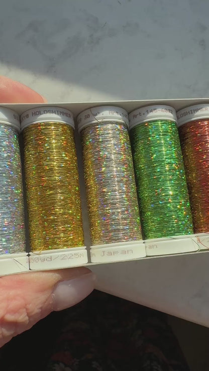 Holo Schimmer Stickgarn 6er Set "Bestseller"