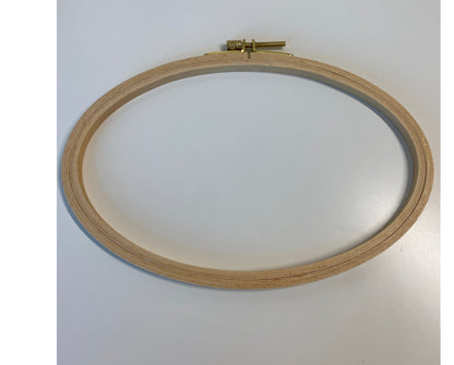 Stickring Oval, Stickrahmen Oval, Stickring 14,8 cm x 22,5 cm